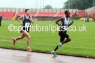 Asdan Mohamud (TVH) leads James Connor (Kent) in the 5000 metres, British National League, Division 1, Gateshead. Photo: David T. Hewitson/Sports for All Pics
